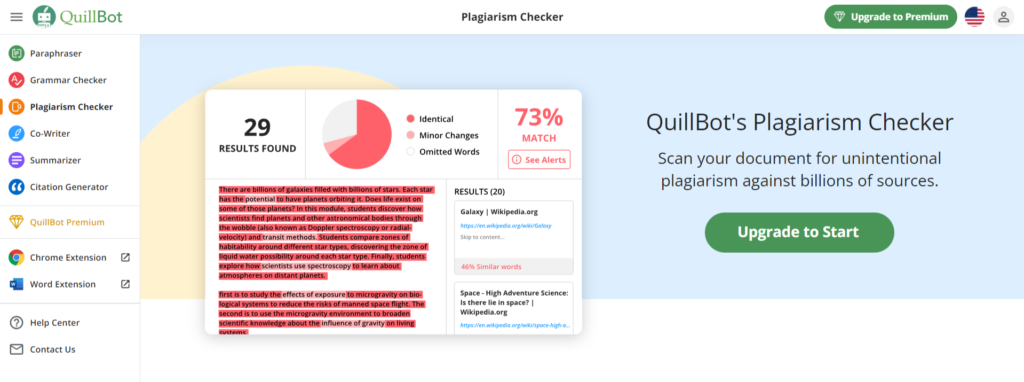 quillbot plagiarism checker